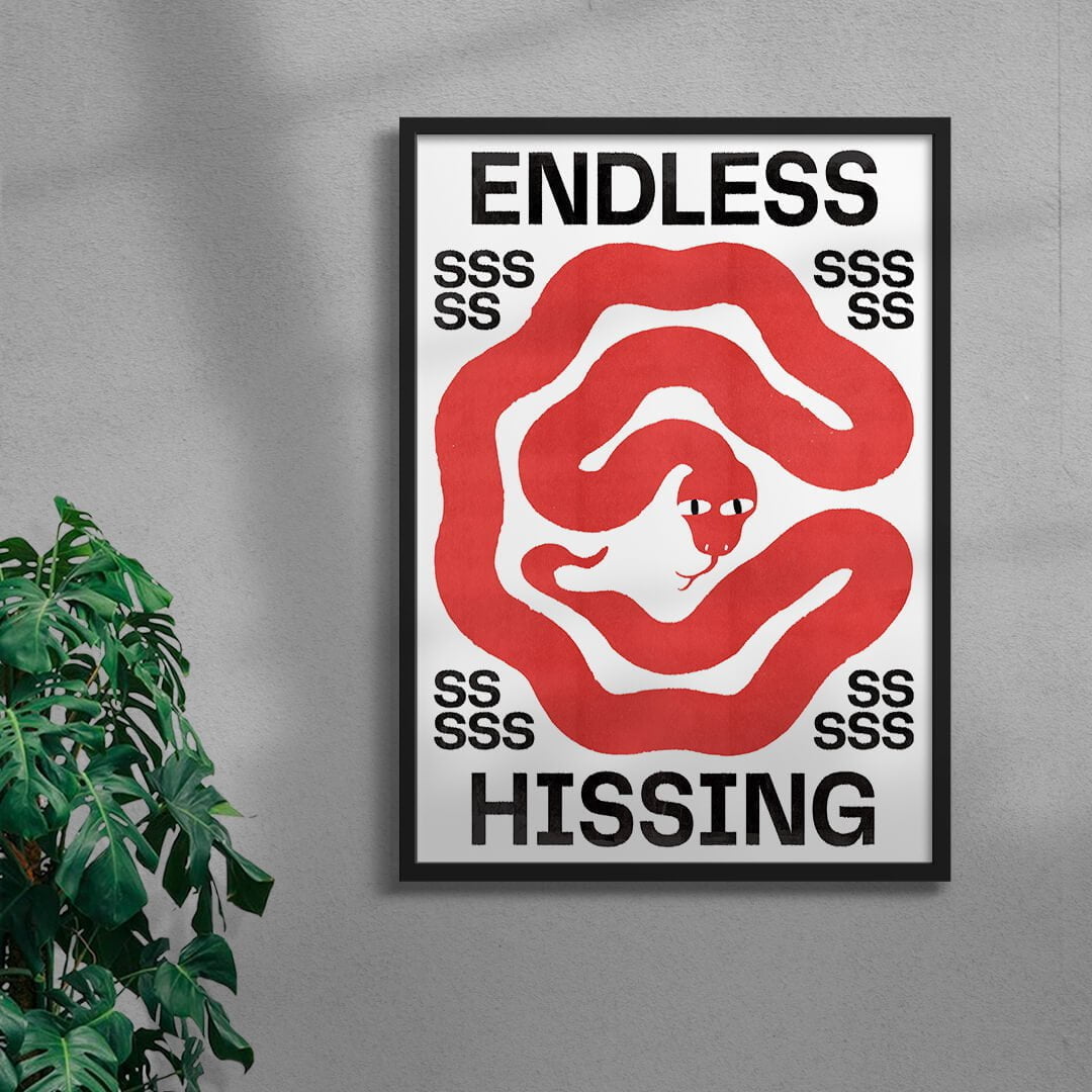 Endless Hissing contemporary wall art print by Alexander Khabbazi - sold by DROOL