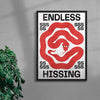 Endless Hissing contemporary wall art print by Alexander Khabbazi - sold by DROOL