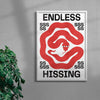 Endless Hissing contemporary wall art print by Alexander Khabbazi - sold by DROOL