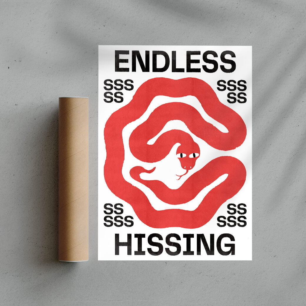 Endless Hissing contemporary wall art print by Alexander Khabbazi - sold by DROOL