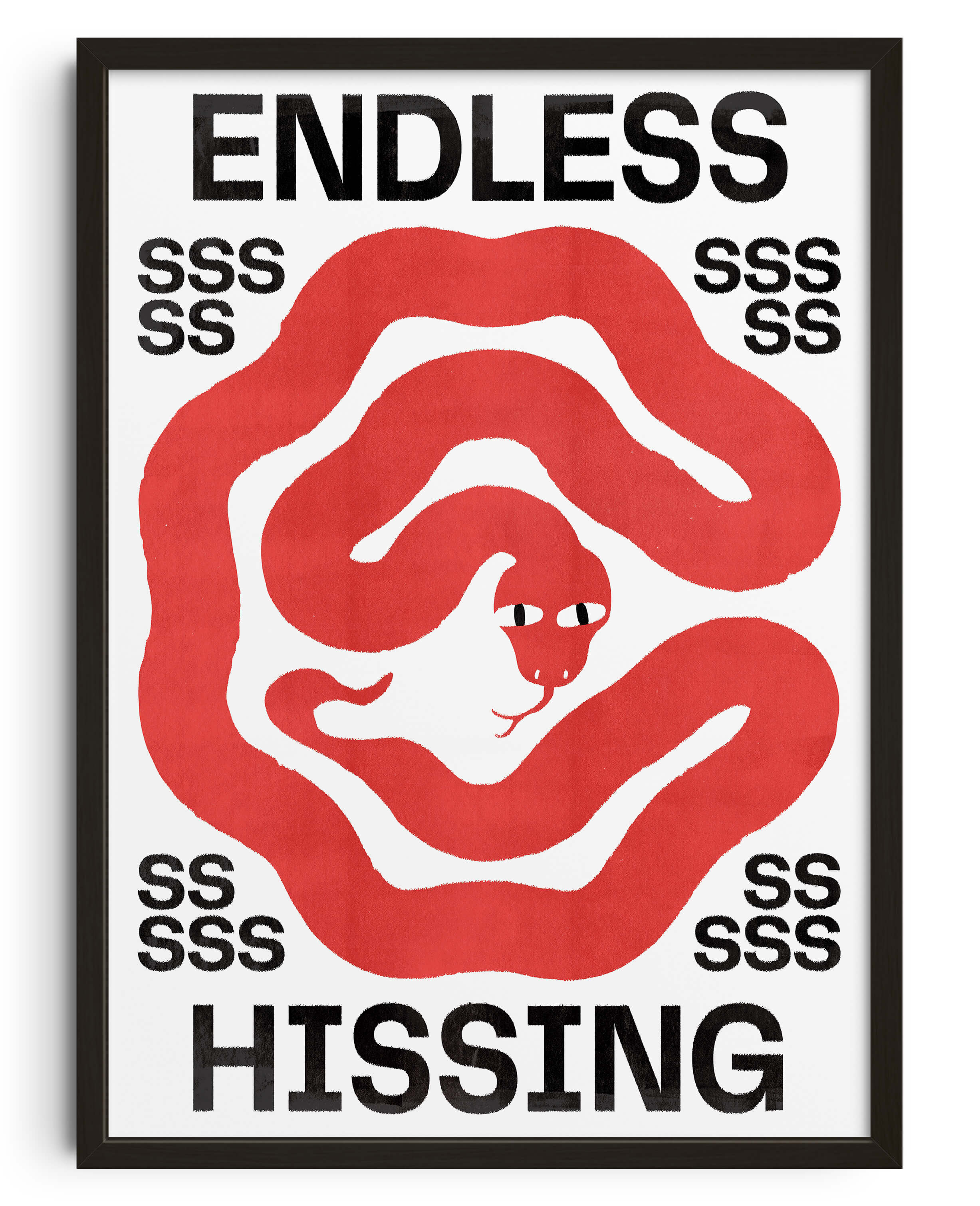 Endless Hissing contemporary wall art print by Alexander Khabbazi - sold by DROOL