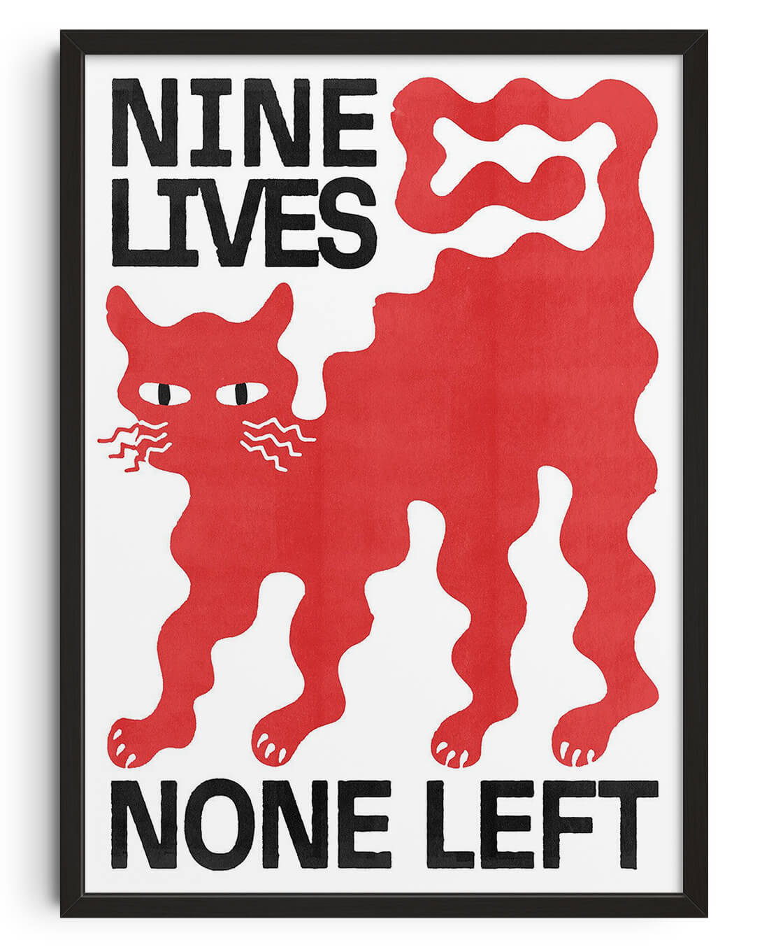 Nine Lives - UNFRAMED contemporary wall art print by Alexander Khabbazi - sold by DROOL