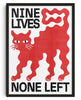 Nine Lives contemporary wall art print by Alexander Khabbazi - sold by DROOL