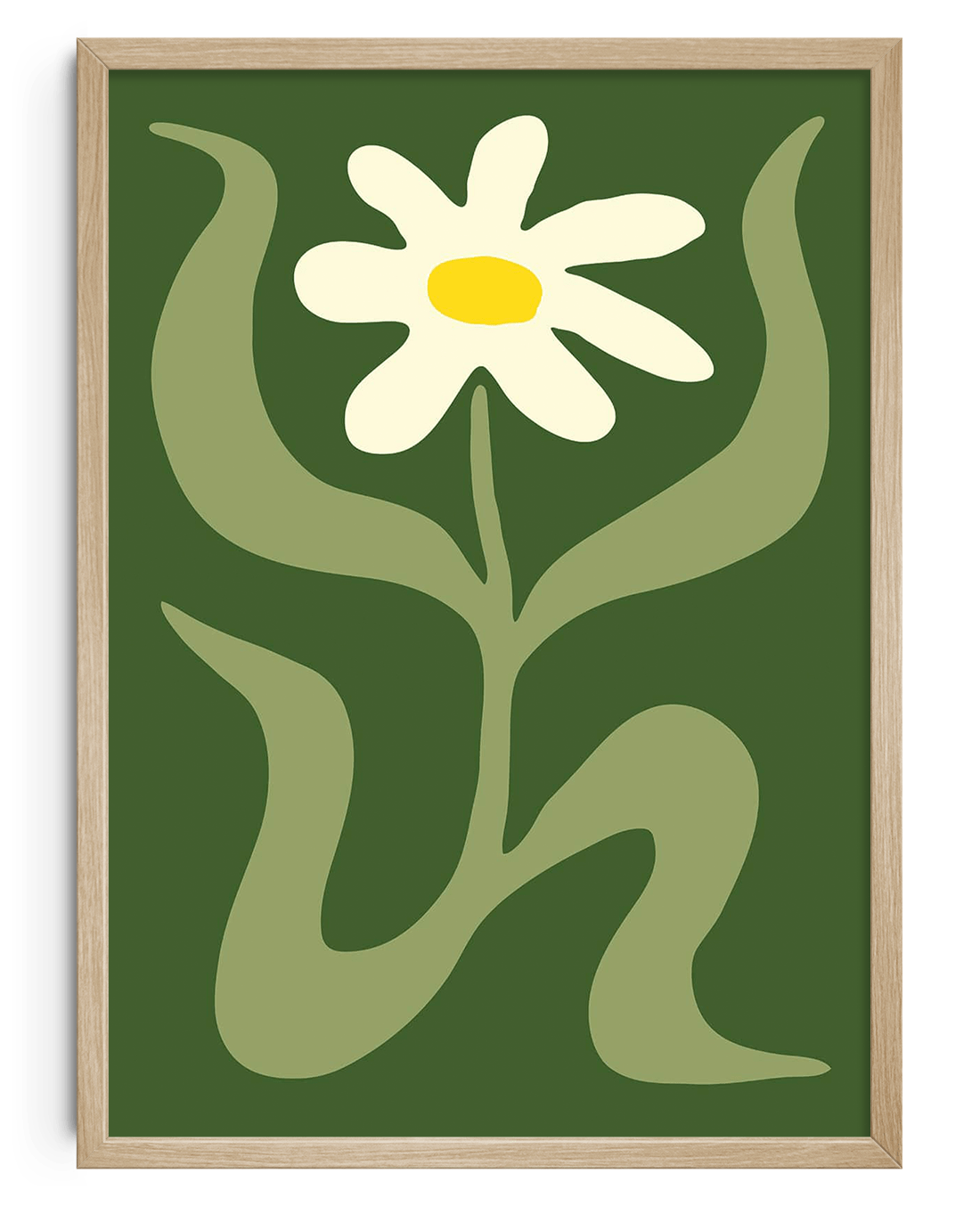 8.3x11.7" (A4) / Framed natural Flower 2 contemporary wall art print by Max Blackmore - sold by DROOL