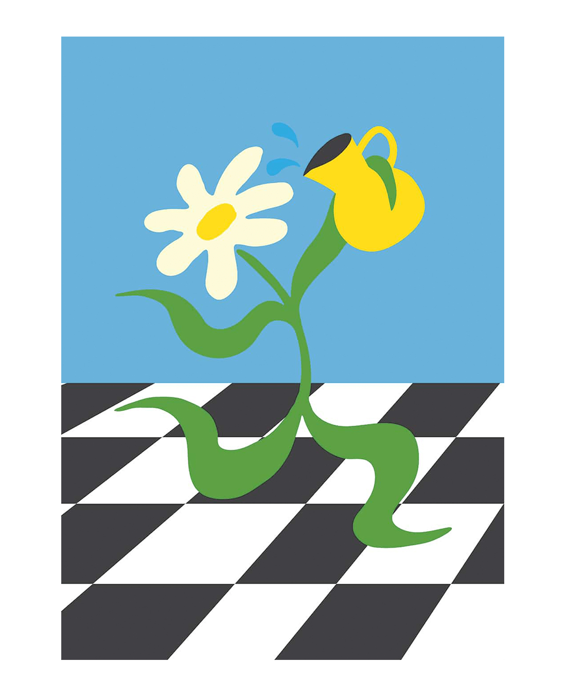 8.3x11.7" (A4) / Unframed Flower 6 contemporary wall art print by Max Blackmore - sold by DROOL