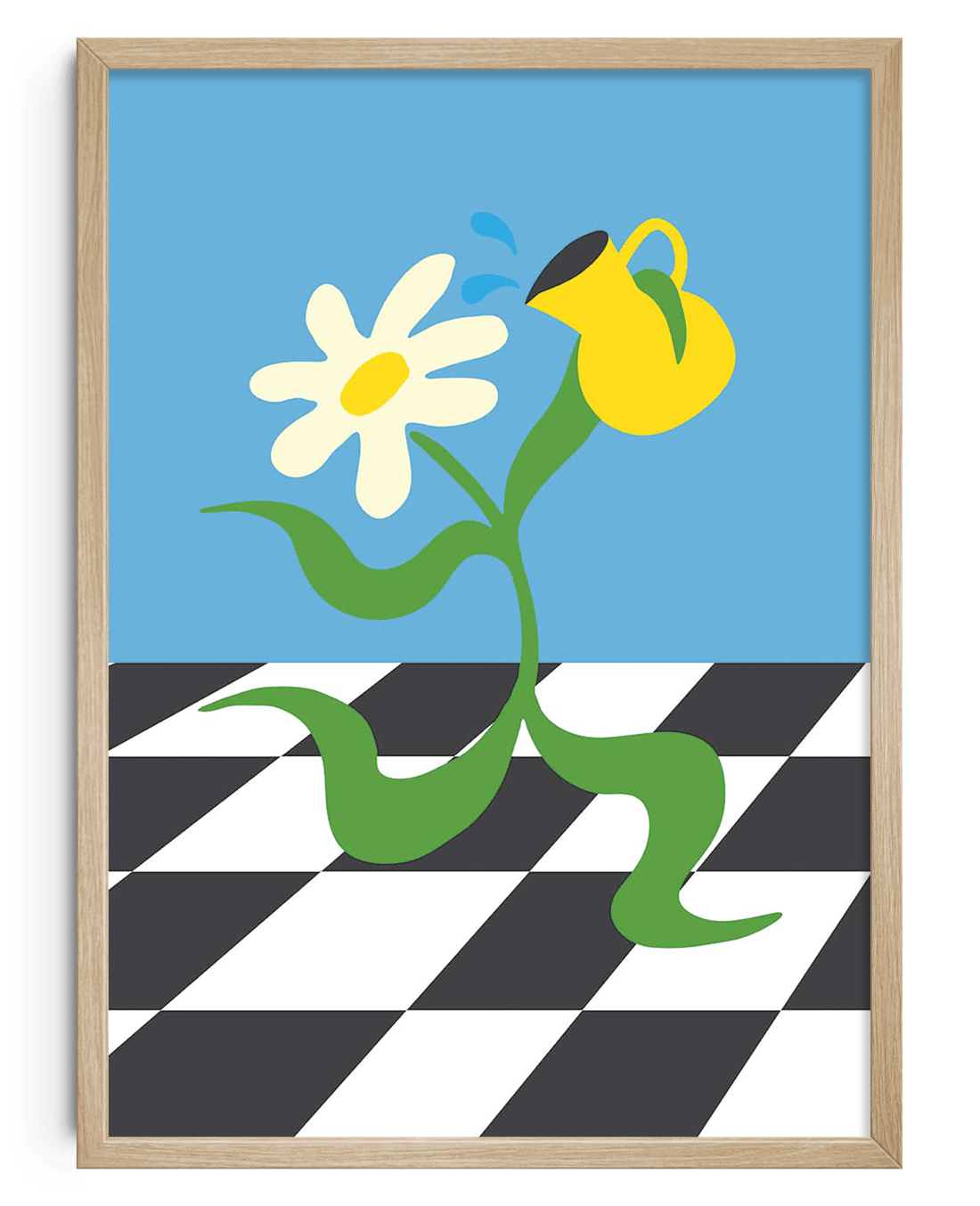 8.3x11.7" (A4) / Framed natural Flower 6 contemporary wall art print by Max Blackmore - sold by DROOL