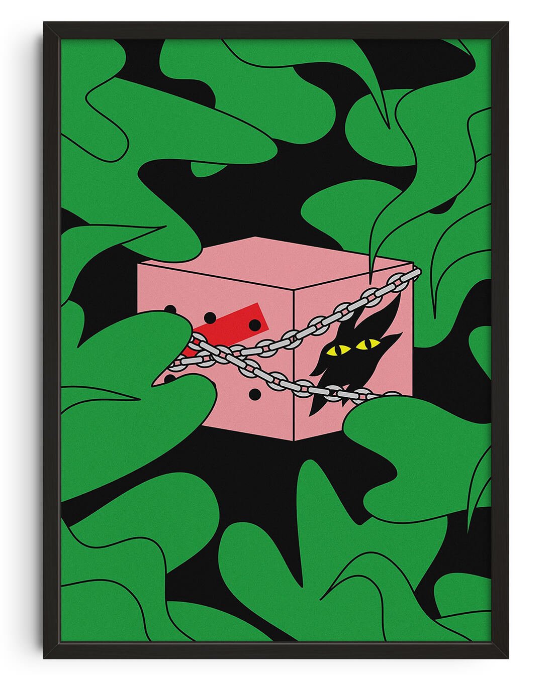 Beast in a box by GOOD OMEN contemporary wall art print from DROOL