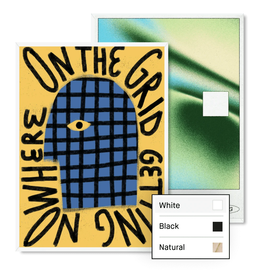 Choosing Frame Sizes on Gallery Wall Builder Tool