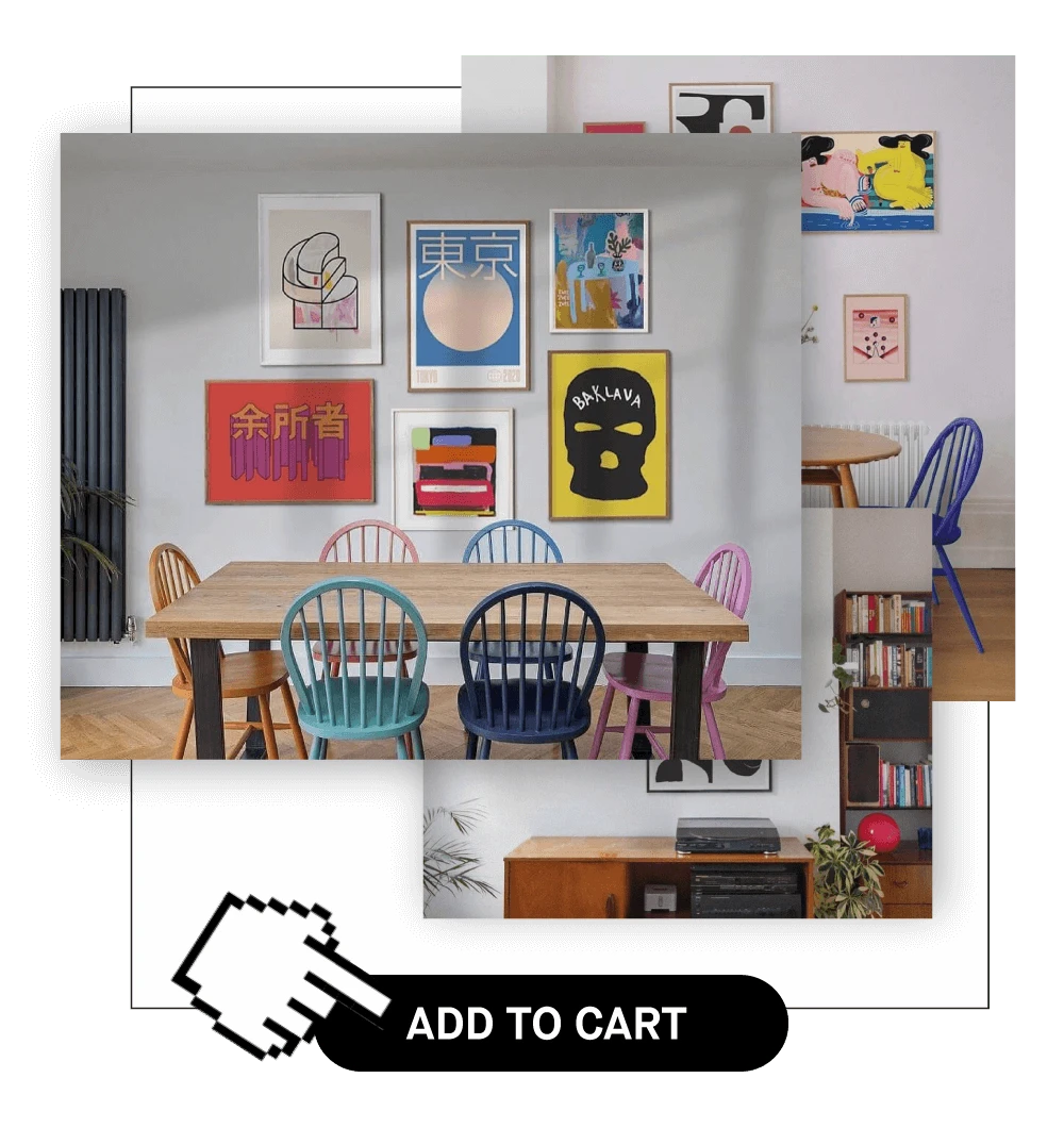 Checkout art Print on Gallery Wall Builder Tool