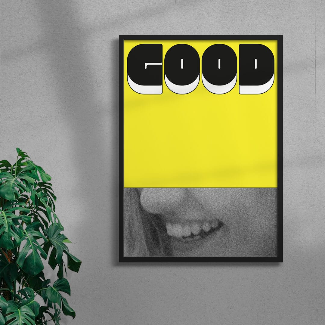 Good. contemporary wall art print by Jorge Santos - sold by DROOL