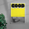 Good. contemporary wall art print by Jorge Santos - sold by DROOL