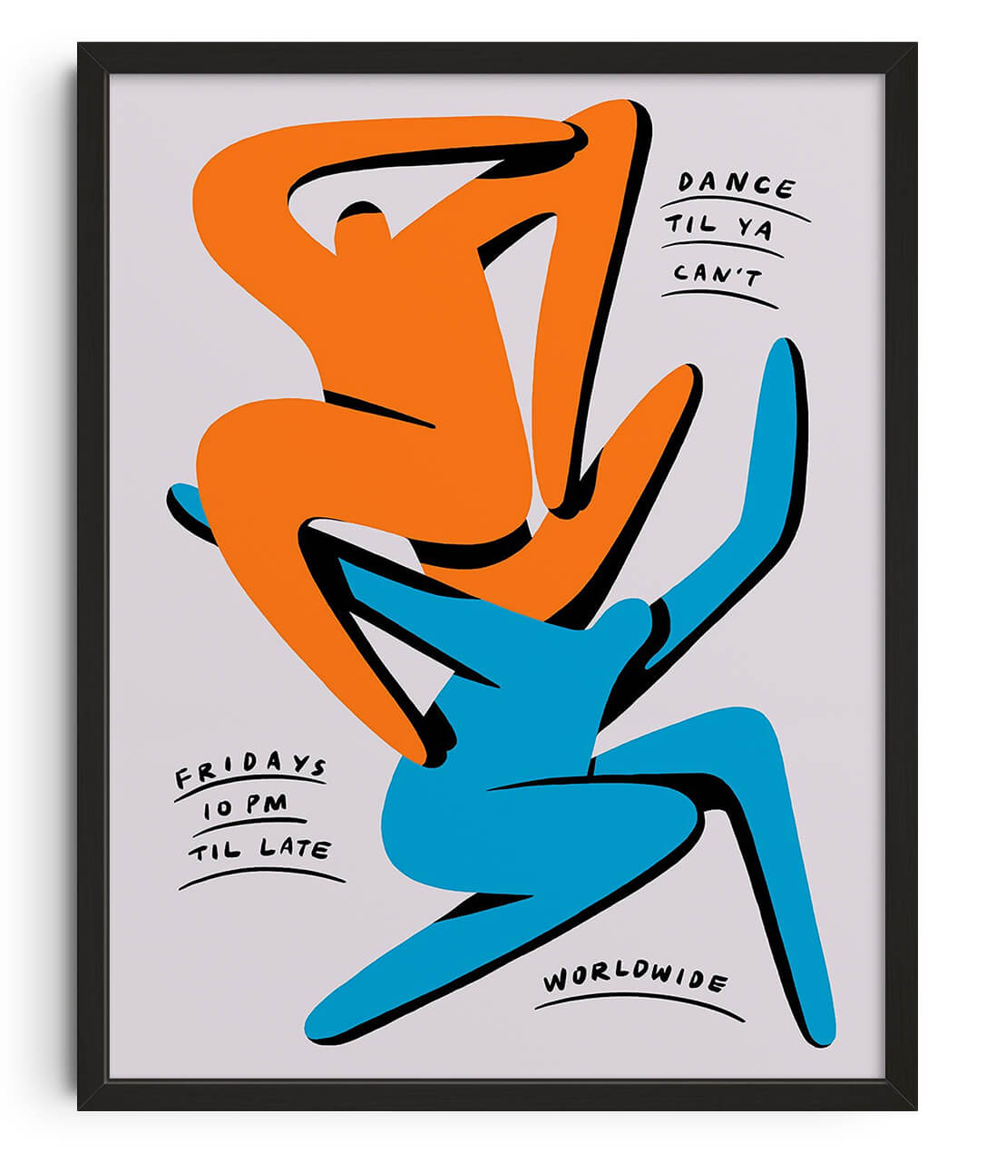 Dance Til Ya Can't contemporary wall art print by Jocelyn Tsaih - sold by DROOL