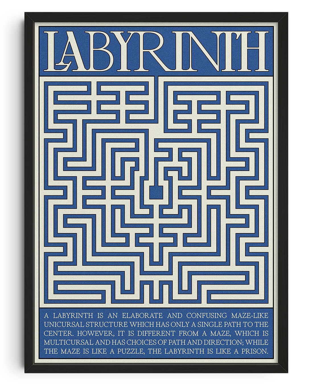 Labyrinth by Utsav Verma contemporary wall art print from DROOL