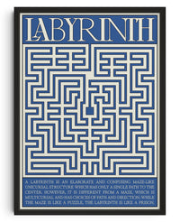 Thumbnail for Labyrinth contemporary wall art print by Utsav Verma - sold by DROOL