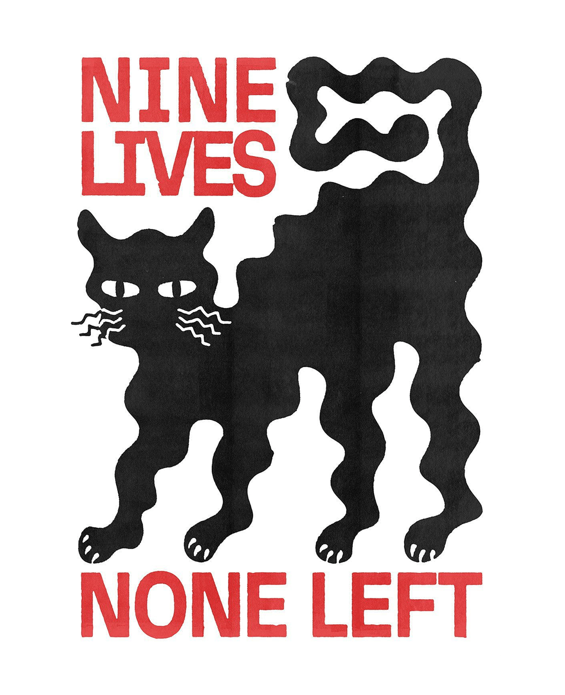 11.7x16.5" (A3) / Unframed Nine Lives contemporary wall art print by Alexander Khabbazi - sold by DROOL