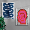 Mindwave Set contemporary wall art print by DROOL - sold by DROOL