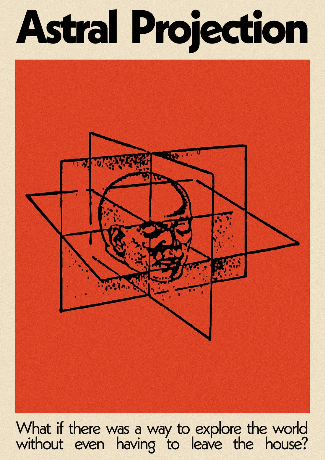 11.7x16.5" (A3) Astral Projection - UNFRAMED contemporary wall art print by George Kempster - sold by DROOL