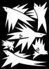 White birds contemporary wall art print by Konrad Grafik - sold by DROOL