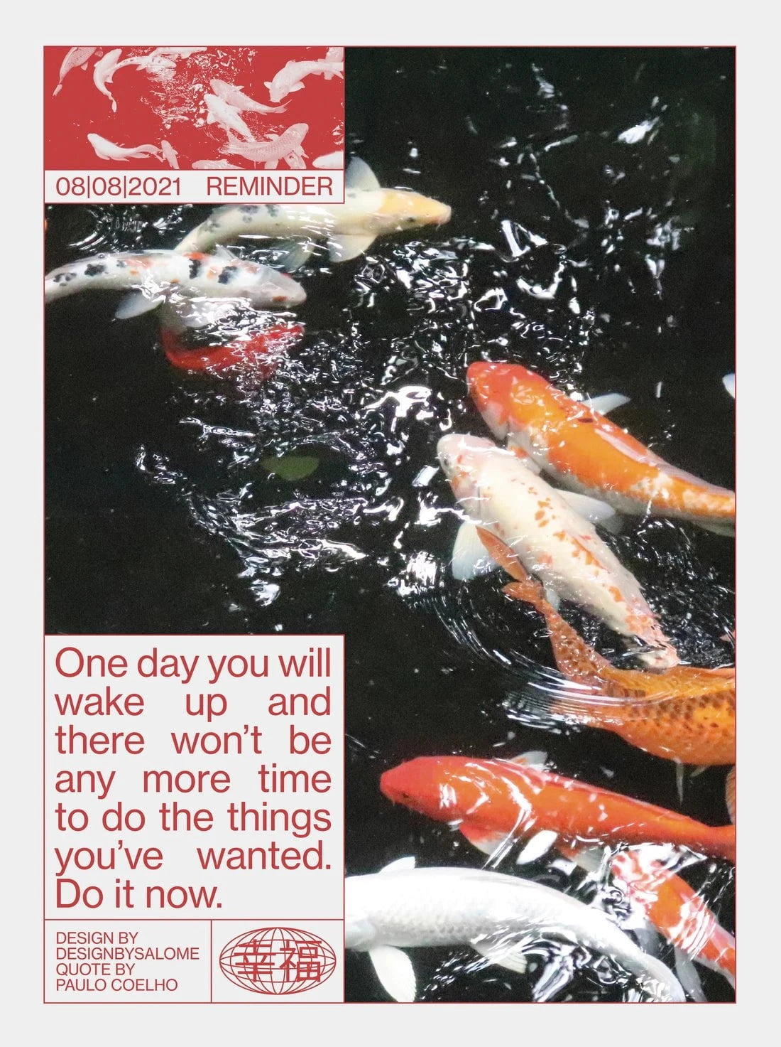 Do it now contemporary wall art print by Salome Frenzel - sold by DROOL