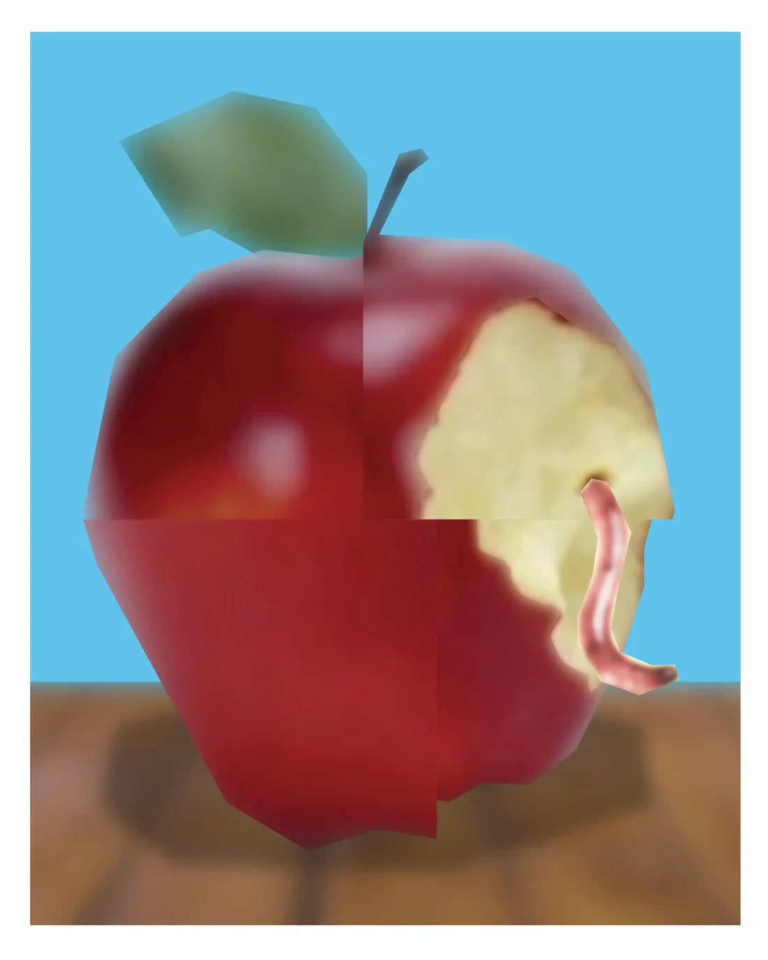 Bad Apple contemporary wall art print by Jimmy Tran - sold by DROOL