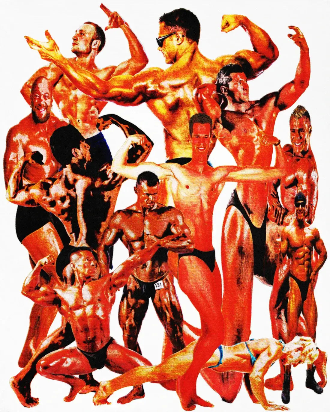 Body Builders contemporary wall art print by Jean Pierre Consuegra - sold by DROOL