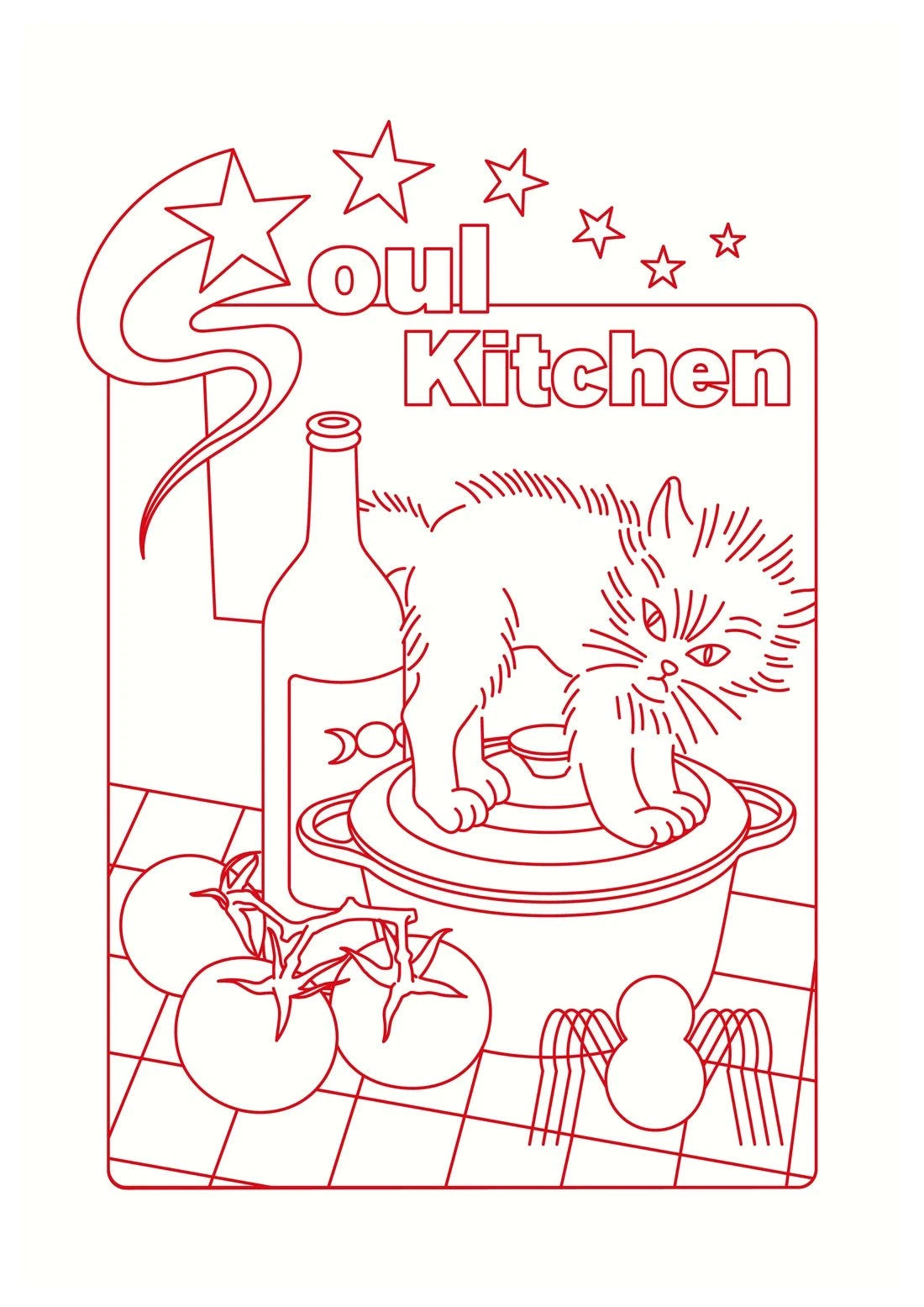SOUL KITCHEN contemporary wall art print by Juan Sebastián Rosillo - sold by DROOL