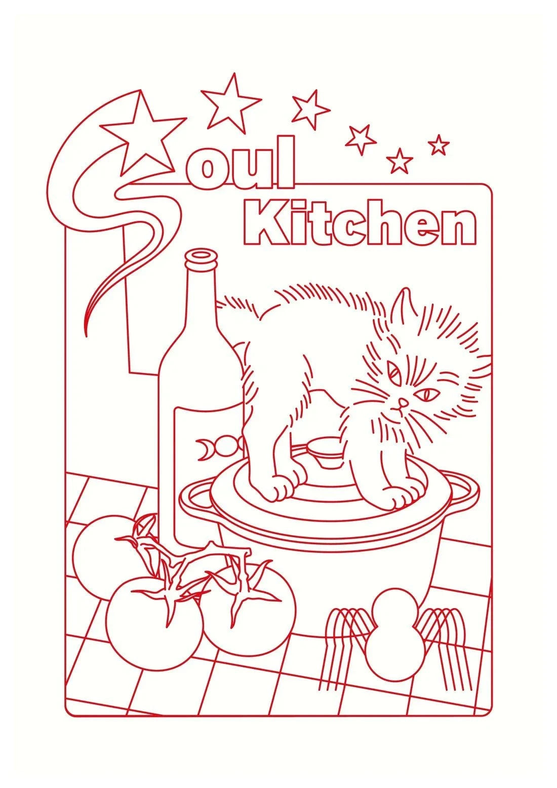 SOUL KITCHEN contemporary wall art print by Juan Sebastián Rosillo - sold by DROOL