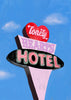 Lonely Hearts Hotel contemporary wall art print by Laurie Campbell - sold by DROOL