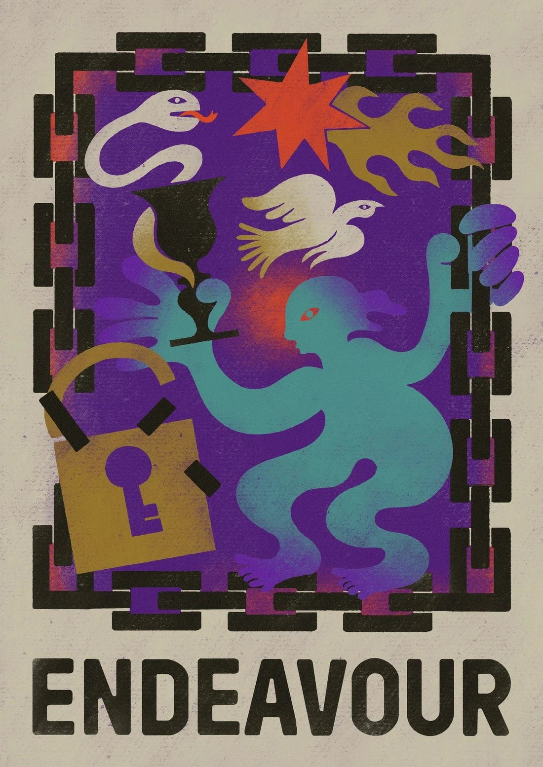 Endeavour contemporary wall art print by Erica Lee - sold by DROOL