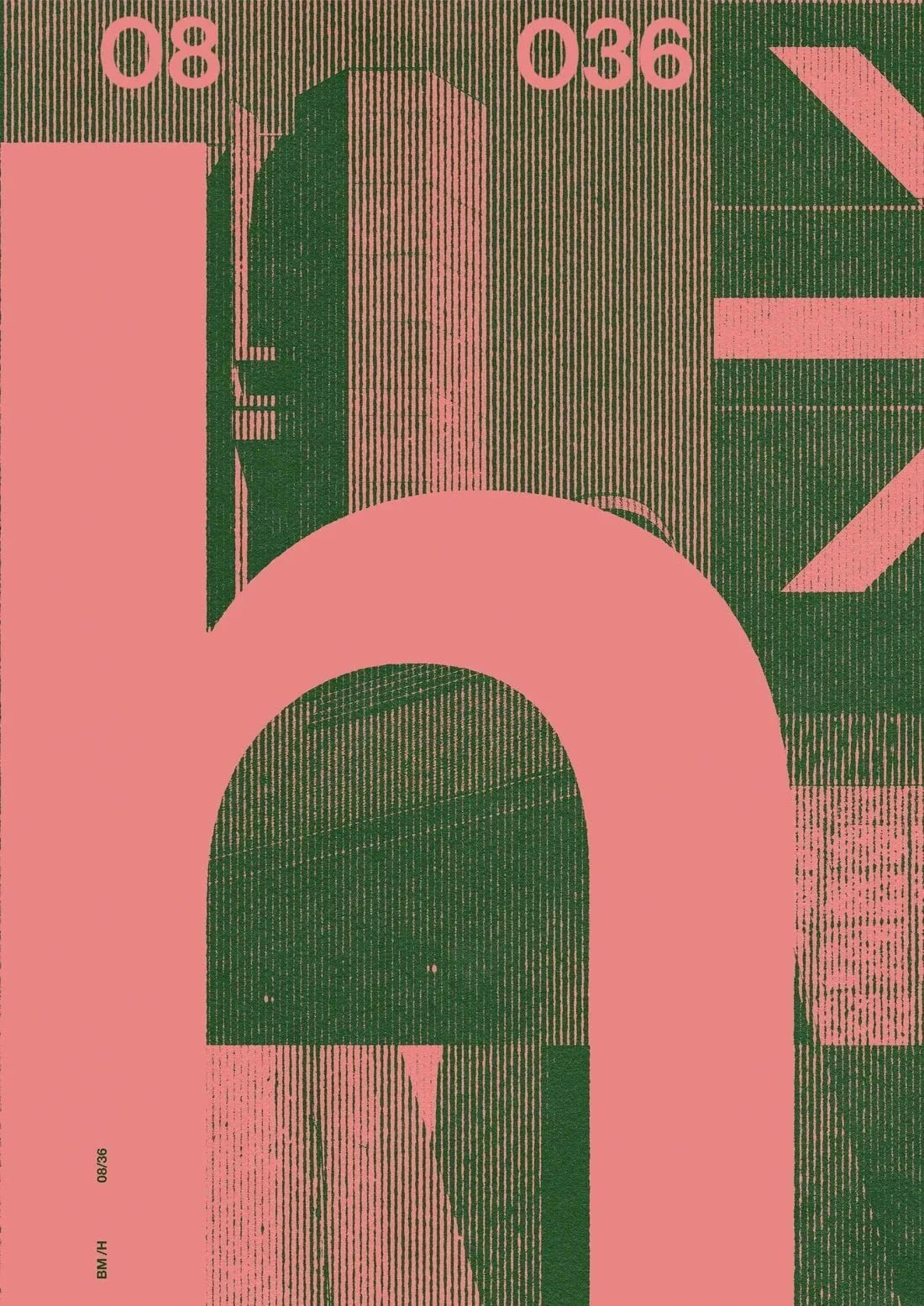 h contemporary wall art print by Brad Mead - sold by DROOL