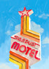 Stardust Motel contemporary wall art print by Laurie Campbell - sold by DROOL