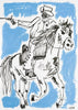 Cowboy Chase contemporary wall art print by Caitlin Flood-Molyneux - sold by DROOL