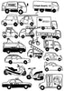 JAPANESE CARS contemporary wall art print by Max Blackmore - sold by DROOL