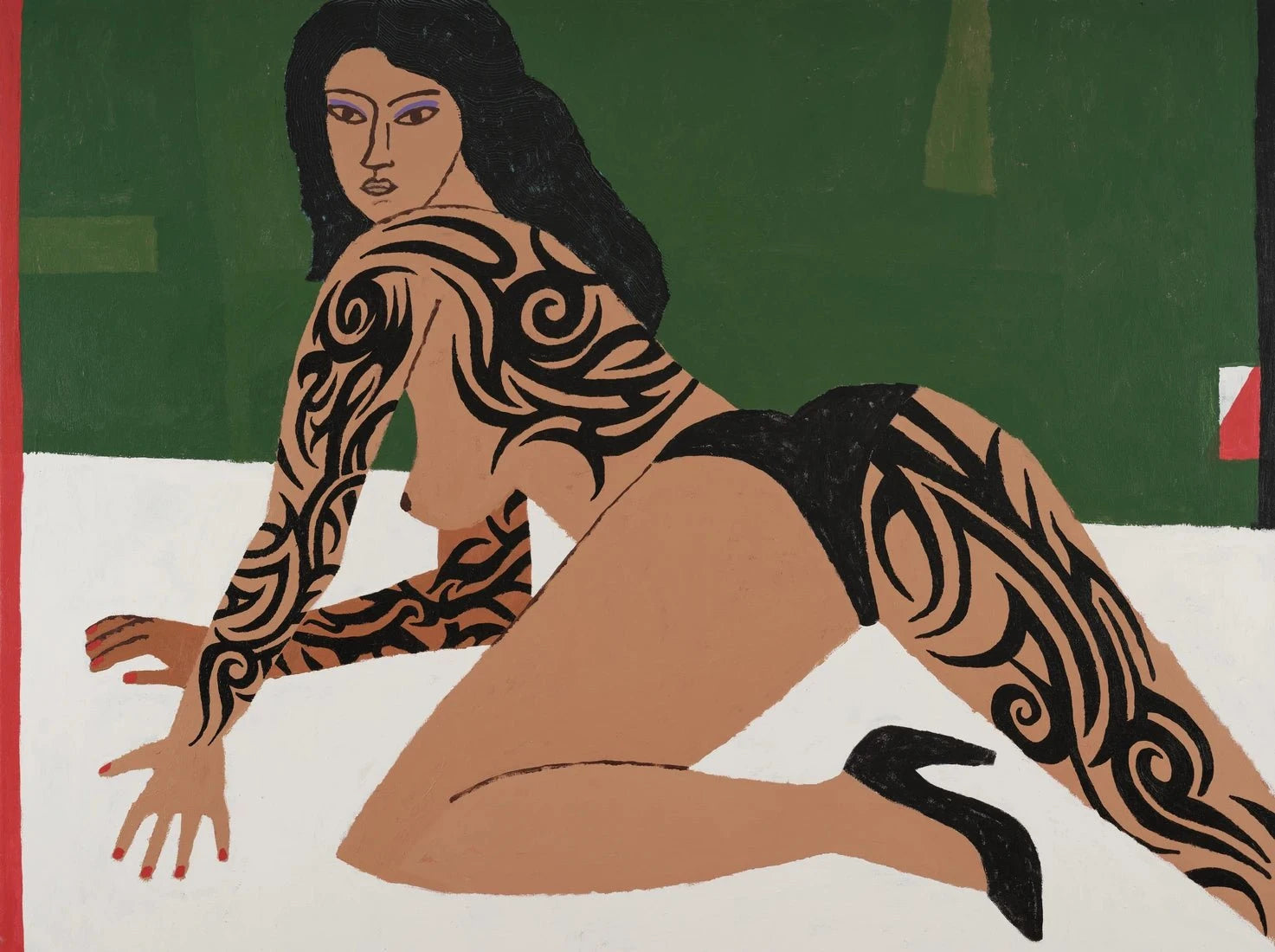 Figure In Repose no 2 contemporary wall art print by Colby Edwards - sold by DROOL
