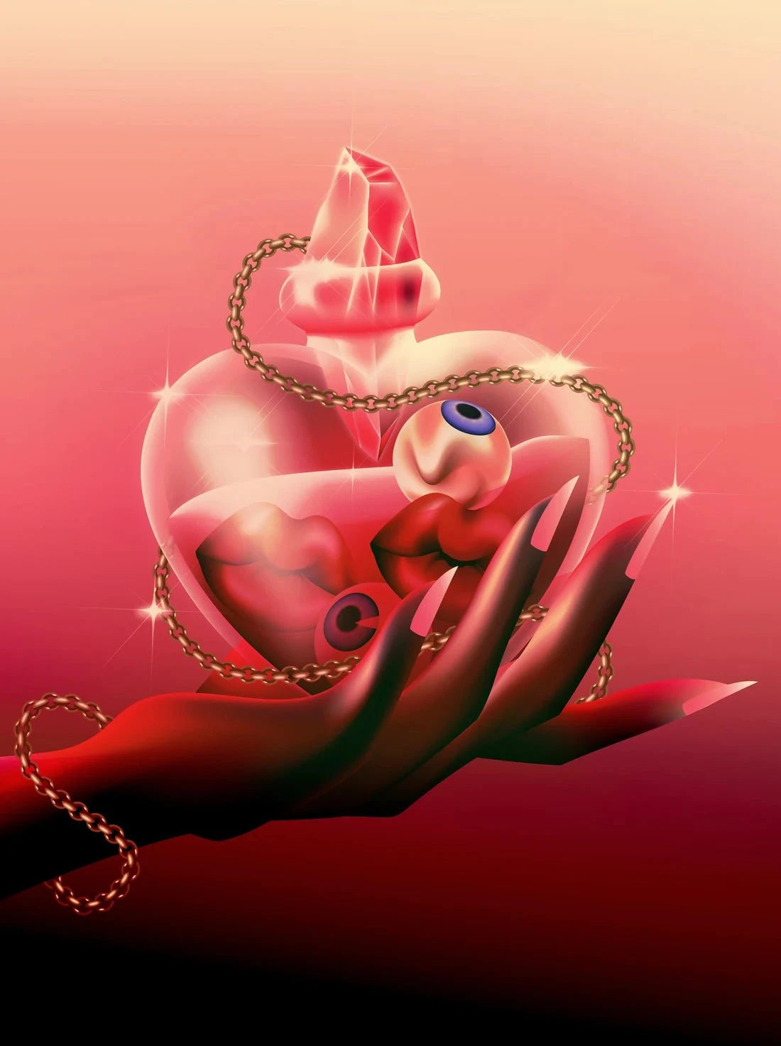 Enemies to Lovers contemporary wall art print by Paulina Almira - sold by DROOL