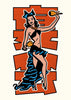 Fiesta contemporary wall art print by Othman Zougam - sold by DROOL