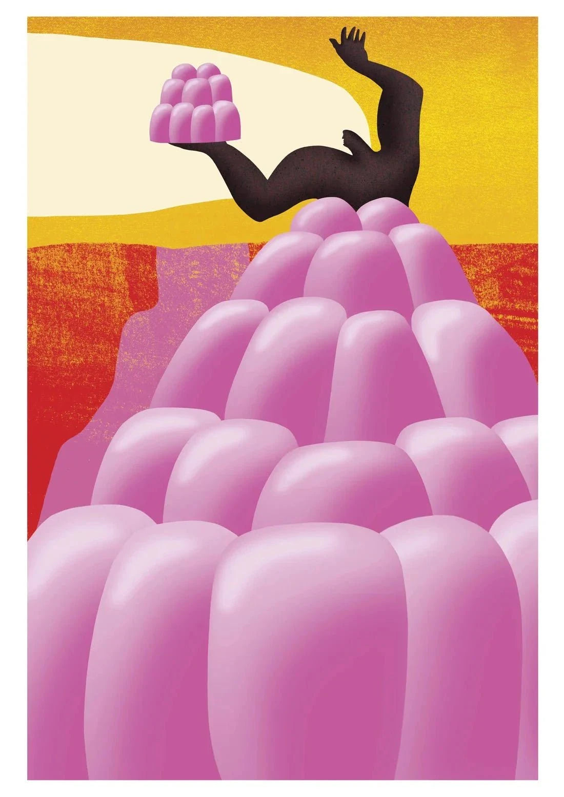 Let Us Eat Jelly contemporary wall art print by Hayley Wall - sold by DROOL