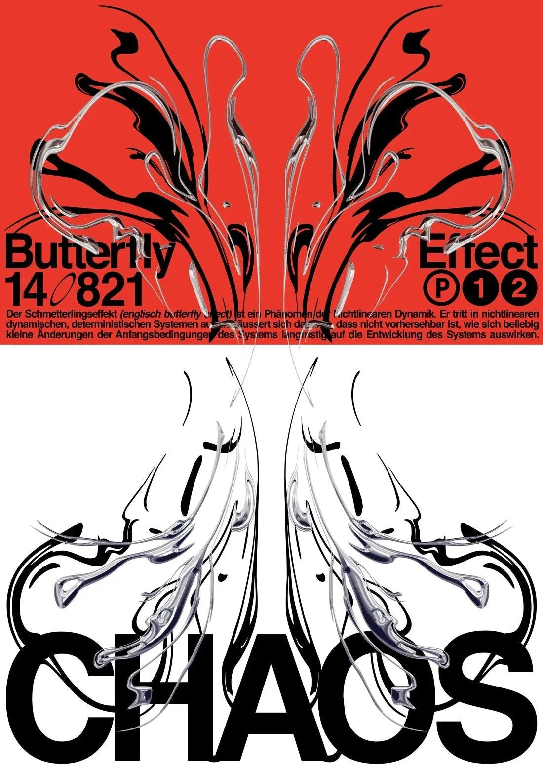 CHAOS contemporary wall art print by Alessio Borando - sold by DROOL