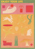 Enjoy Your Life contemporary wall art print by Imo Sinclair - sold by DROOL