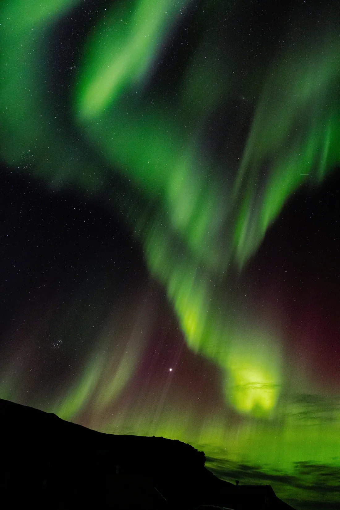 Green Aurora contemporary wall art print by Steven Piper - sold by DROOL