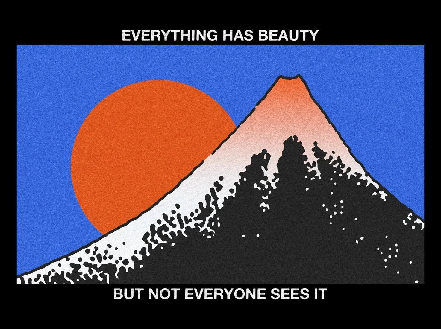 Everything has beauty contemporary wall art print by Othman Zougam - sold by DROOL