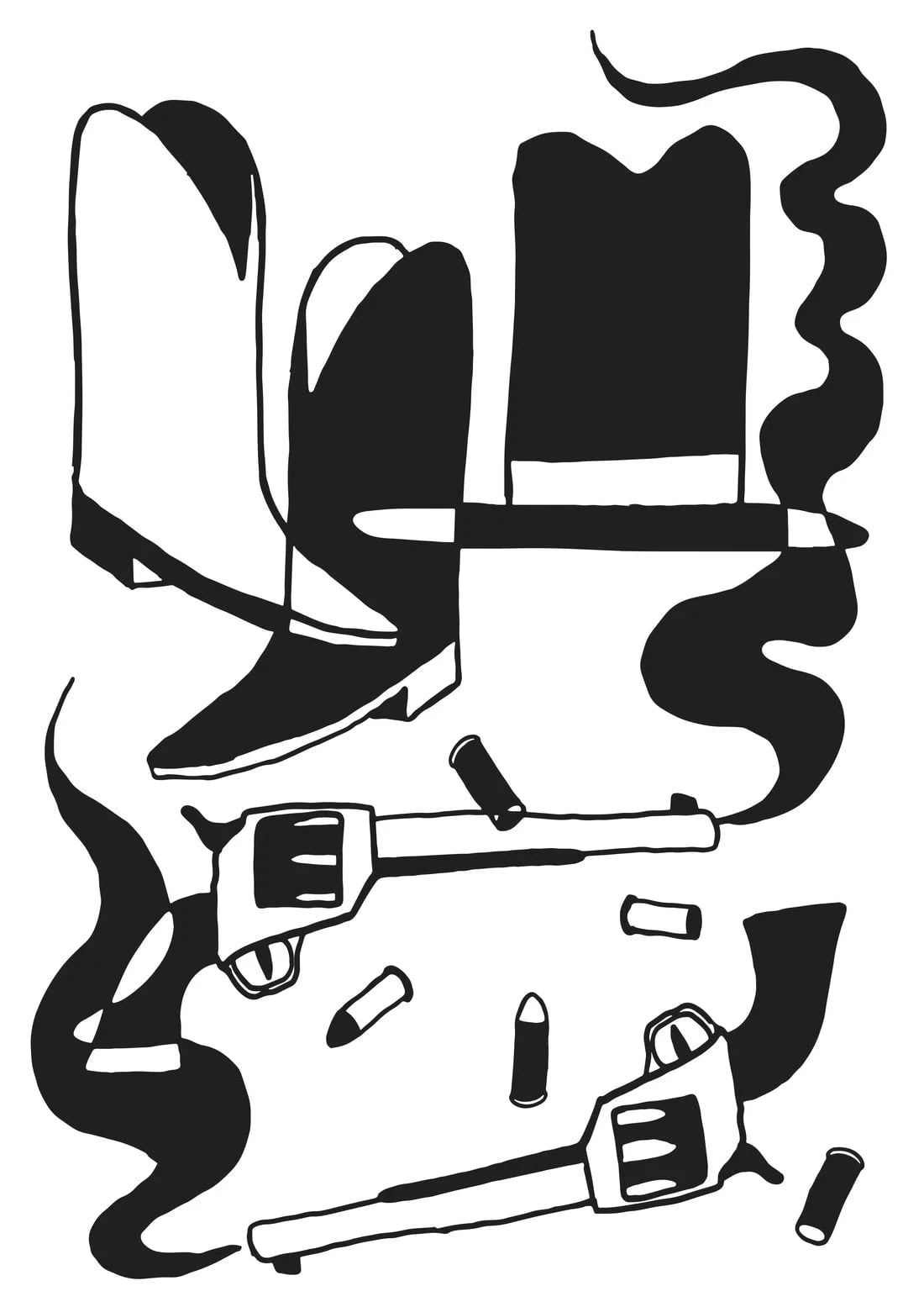 BEST WESTERN contemporary wall art print by Max Blackmore - sold by DROOL