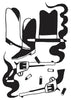BEST WESTERN contemporary wall art print by Max Blackmore - sold by DROOL