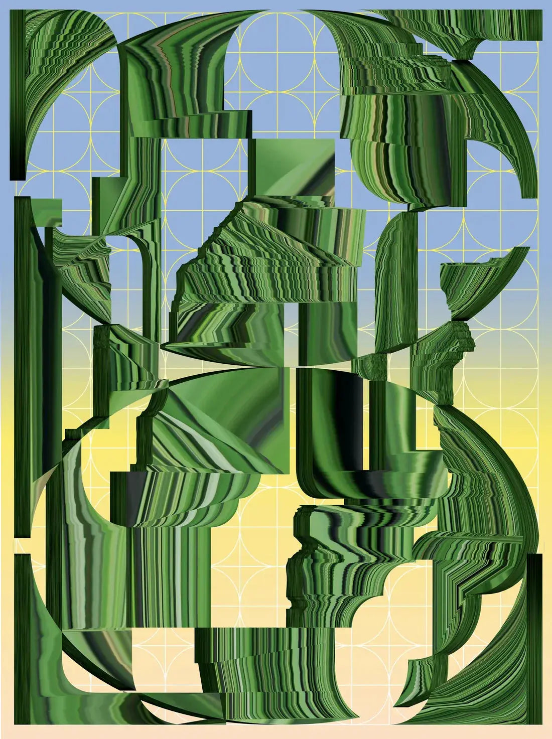 Worldbuilding contemporary wall art print by Klara Troost - sold by DROOL