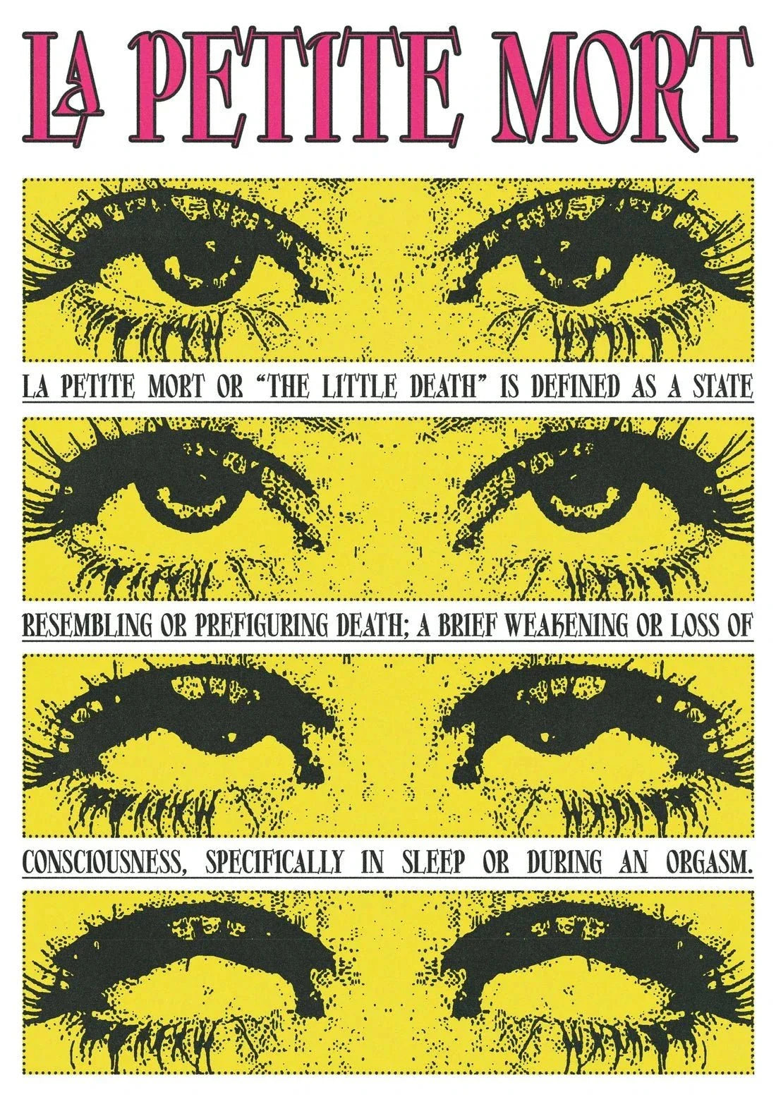The Little Death contemporary wall art print by Utsav Verma - sold by DROOL