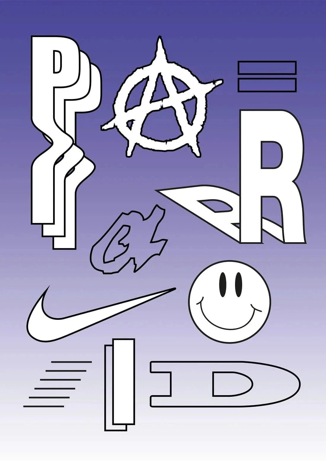 Paranoid contemporary wall art print by Ignorance1 - sold by DROOL