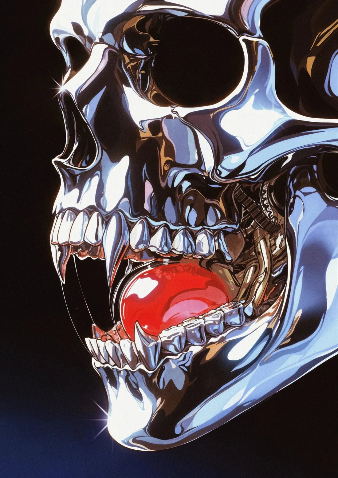 CYBER BEAST contemporary wall art print by dolorsilentium - sold by DROOL