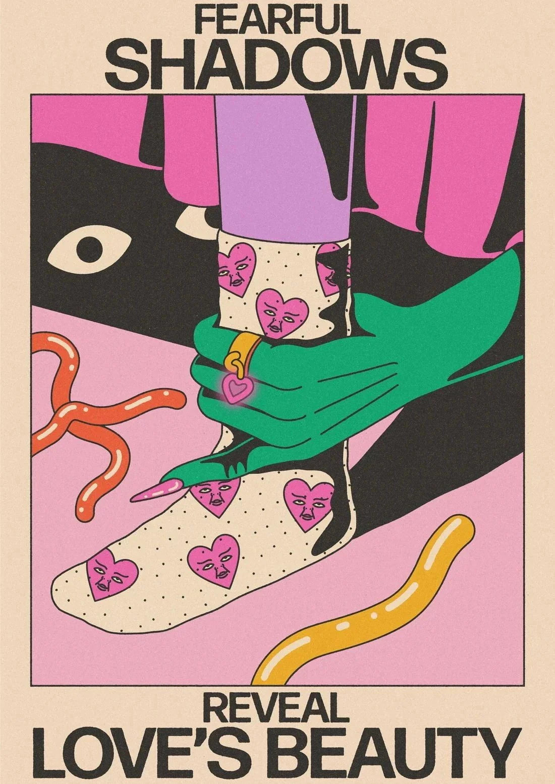 Fear Under The Bed contemporary wall art print by Azaazelus - sold by DROOL