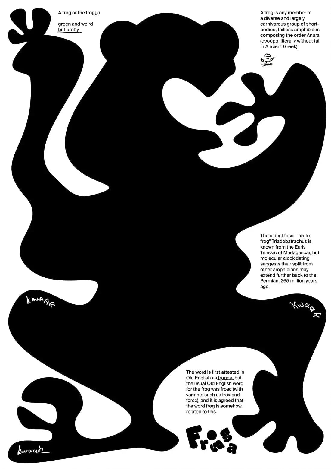 Frogga contemporary wall art print by Mikhail Lychkovskiy - sold by DROOL