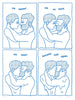 Kiss Me Harder contemporary wall art print by Eric Schwarz - sold by DROOL